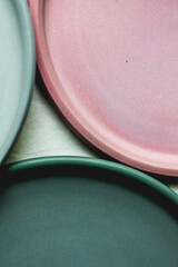 Ceramic Plates in Pastel Colours