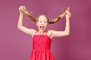 bright emotional girl