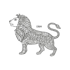 Lion Zentangle Mandalas