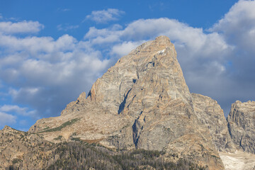 Scenic Landscape of the Teton Range in Wyoming in Autumn