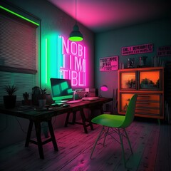 modern living room Generative AI