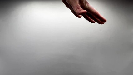 Drop the Mic on Slow Motion - Male Hand