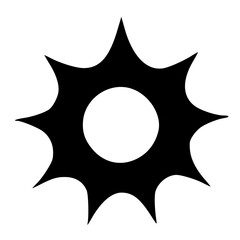 black and white of icon shape