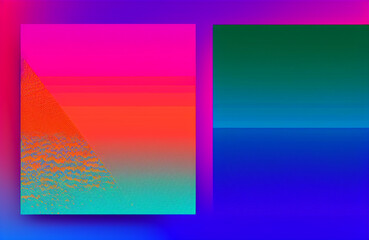 Illustration of a Vibrant Cell Phone with Colorful Background created with Generative AI technology