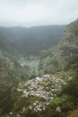 Naklejka premium Madeira Mountains Clouds Fog Pico