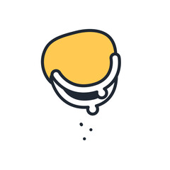 からっぽの財布のシンプルなベクターアイコンイラスト素材