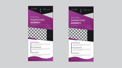 business roll up banner design poster set paper social media post face book cover .