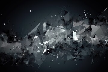 Vector abstract gray, triangles background. , Generative AI