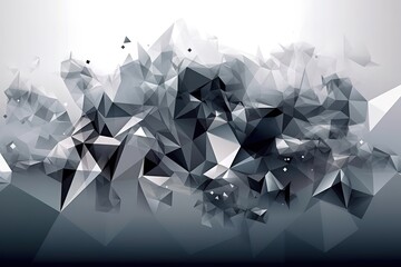 Vector abstract gray, triangles background. , Generative AI