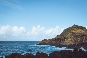 Fototapeta na wymiar Madeira sea shore Portugal