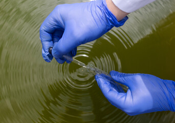 Water sample. Treatment facilities. Quality control of water that has been purified and processed....