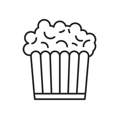 Popcorn icon. High quality black vector illustration.
