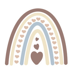 Cute blue and brown Rainbow.