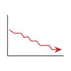 Infographics with charts. Graph for data analysis and web design. Vector illustration on a white background.