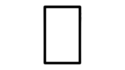 Tablet with blank screen background. Technology concept. vector.