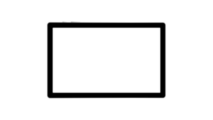 Tablet with blank screen background. Technology concept. vector.