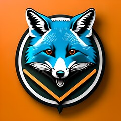 fox head illustration vector