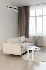 White sofa in the interior