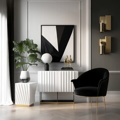 modern living room Generative AI