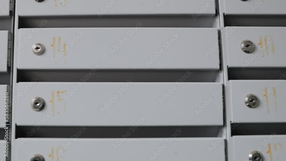 Poster metal storage boxes with numbers