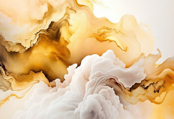 Fototapeta na wymiar Gold Marble Texture Background, Abstract Backdrop, Generative AI