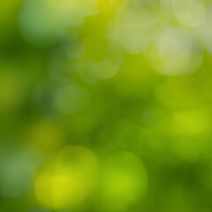 Fototapeta premium Bokeh greenery defocus closeup background. AI