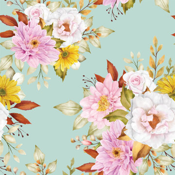 beautiful summer floral seamless pattern