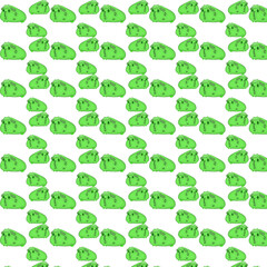 3d green hamster pattern