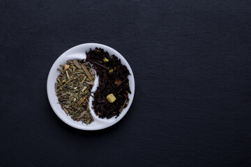 Obraz na płótnie Canvas Herbal tea, healing and fragrant drink for a pleasant tea drinking