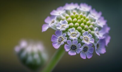  a close up of a flower with a blurry background.  generative ai