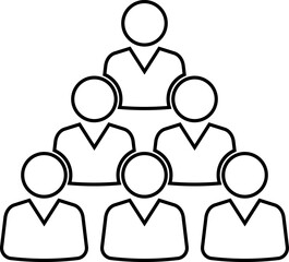 People group icon. Team of worker. User profile symbol. Group of people or group of users. Persons symbol. Vector