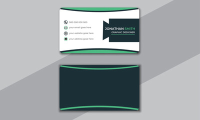  Modern visiting card design, creative Business Card Template, personal card Vector,