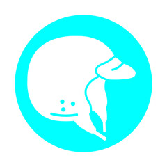 helmet icon illustration vector