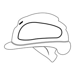 helmet icon illustration vector