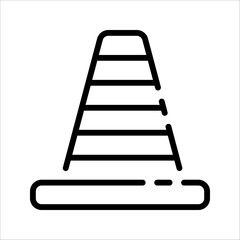 Safety Cone Icon Vector Design Template. vector illustration on white background