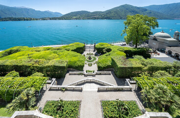 Park at Villa Carlotta, Como Lake, Italy