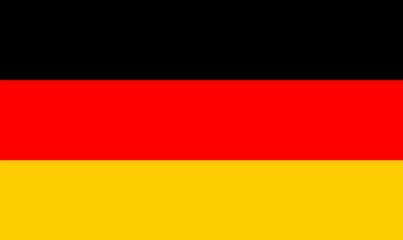 Germany flag, official colors and proportion correctly. National Germany flag. Vector illustration. EPS10.