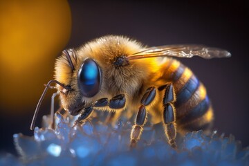 bee, Macro photography 