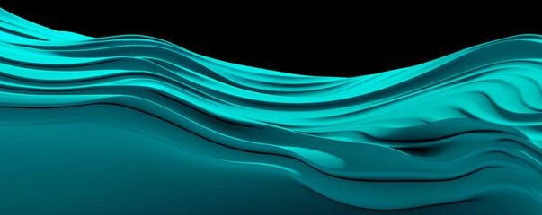 generative ai illustration of modern minimalistic background in the color shimmering expanse cyan