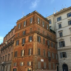 Fototapeta na wymiar Old buildings in Rome