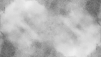 Monochrome black and white ink effect watercolor. Abstract grunge grey shades watercolor background. Smeared gray aquarelle painted paper textured. Silver ink and watercolor textures on white paper.