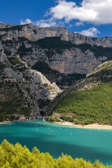 Lake of Sainte-Croix in Var department, Provence, France