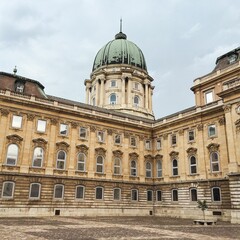 Fototapeta na wymiar Buda castle, Residence of the Hungarian kings in Budapest on a sunny day
