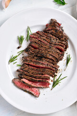 Grilled beef steak