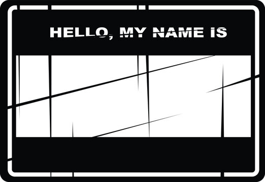 Free Vector template graffiti name marking