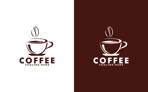 Coffee logo design template, Vector coffee logo for coffee shop and and any business related to coffee.