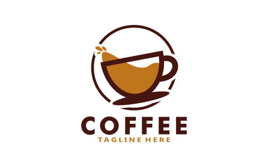 Coffee logo design template, Vector coffee logo for coffee shop and and any business related to coffee.