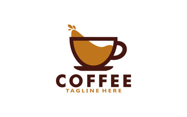 Coffee logo design template, Vector coffee logo for coffee shop and and any business related to coffee.