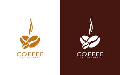 Coffee logo design template, Vector coffee logo for coffee shop and and any business related to coffee.