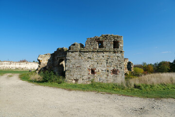 Fototapeta na wymiar Pniv Castle - medieval historical object, Ivano-Frankivsk region, Ukraine